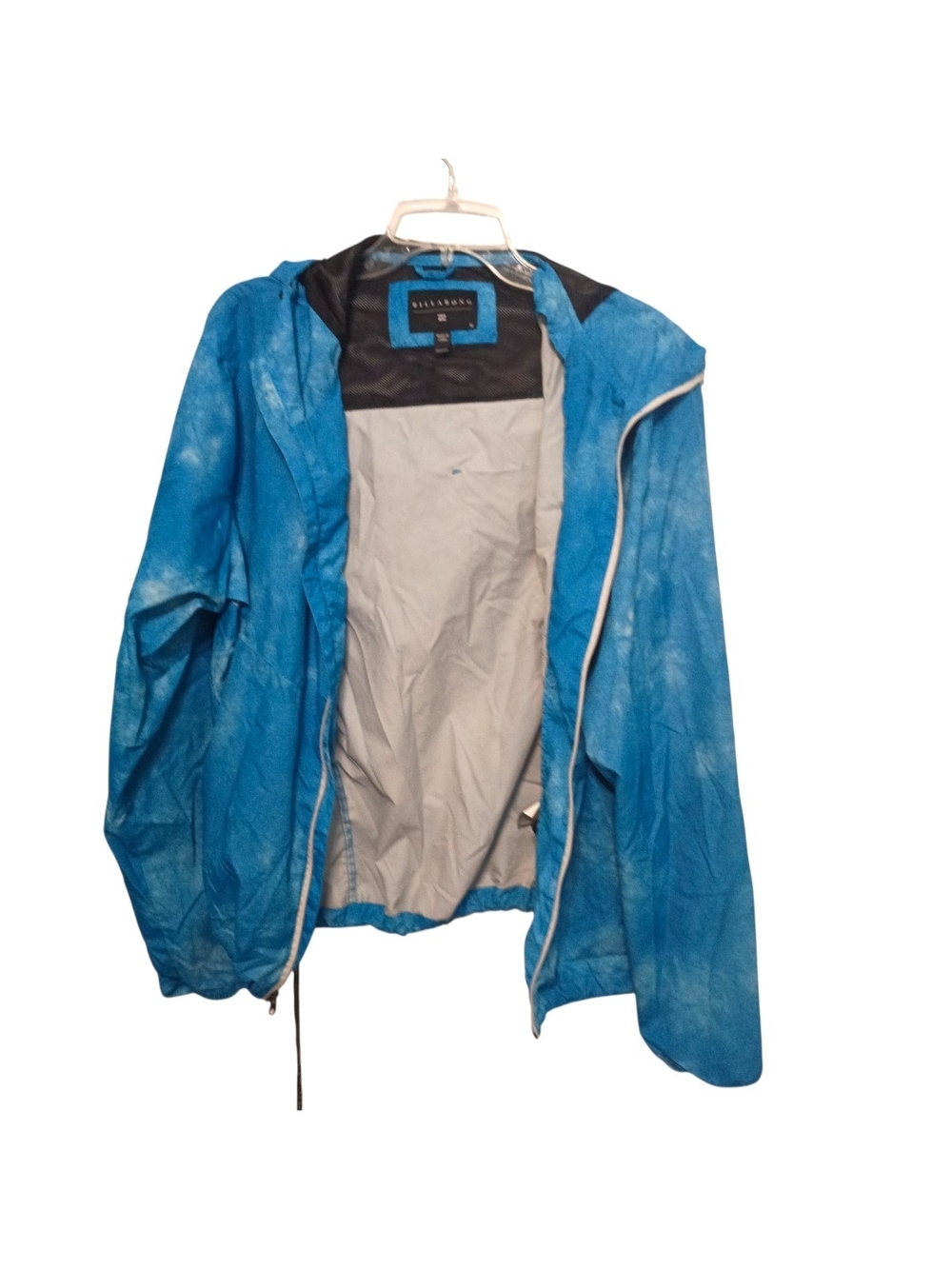 Billabong Blue Lightweight Hooded Jacket - Size M